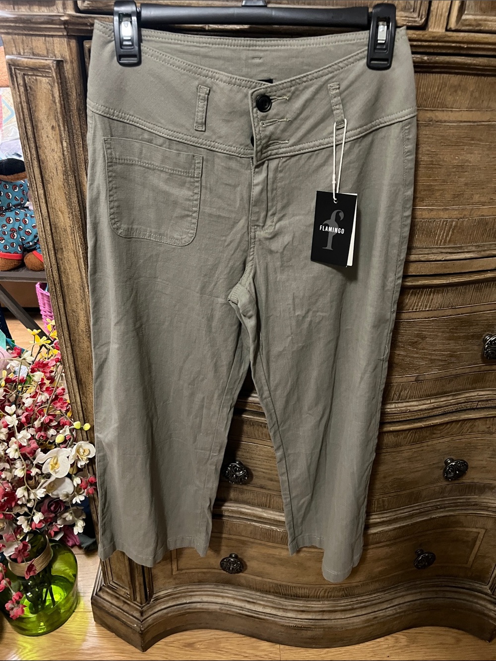Flamingo Olive Green  Chino Pants